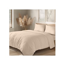 Organik Pamuk Akfil Nevresim Takımı Çift Kişilik 200x220 Cm Pudra Pudra 200 X 220 Diğer