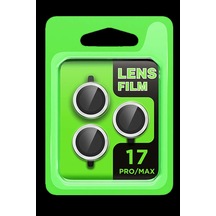 İphone 17 Pro Raze Metal Kamera Lens - Gümüş Diğer