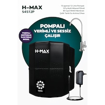 12 Litre Pompalı 15 Aşama Su Arıtma Cihazı Hmaxs4512p