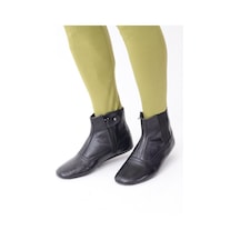 Hakiki Sert Dana Derisi Tek Lastikli Mest- Gerede Modeli Siyah