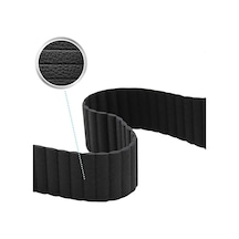 Watch Ultra 49mm Kordon Uyumlu Krd-09 Deri Lop Strap Kayış Clo- Lacivert