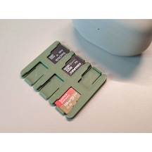 Bezos 3d Baskı Micro Sd Kart Saklama Kutusu Yaylı Kartlık Mikro Sd Kart Tutucu İnce Düzenleyici Yeşil Dlra