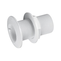 Thru-Hull W/Fl. Flange Threaded. 1". L.87mm. White