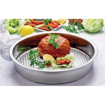 Paslanmaz Çelik Çiğköfte Tepsisi 43cm