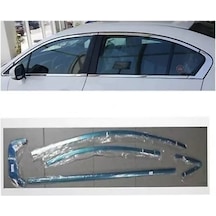 Honda Civic Fb7 2012-2015 Cam Çıtası Çerçevesi Kromu Nikelajı Kom
