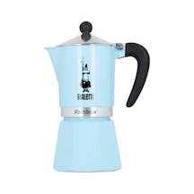 Bıalettı Raınbow 6 Fincan Mavi Moka Pot
