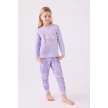 Rolypoly Kız Çocuk Mor Pijama Takımı Rp3477-c-v2 Mor