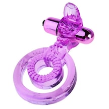 Erofoni Yeni Nesil Güçlü Klitoris Titreşimli Kaliteli Pink Dil Şeklinde Penis Halkası