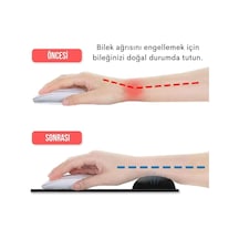Mps Ergonomik Bilek Destekli Yuvarlak Mousepad Mavi