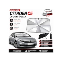 Citroen C5 Şemsiye Tip Ön Cam Güneşliği Katlanabilir Uv Korumalı Araç Cam Güneşlik