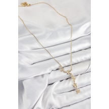 Mey İthalat 316l Çelik Zirkon Taşlı Çiçek Model Gold Renk Kadın Kolye - Özel Seri Meyeb6880d42f63673bd2f3027508 altın