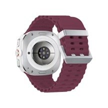 Watch 7 Ultra Kr417 Rug Silikon Kordon - Mor