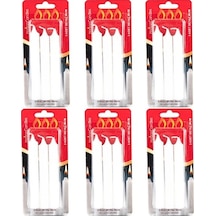 Horizon Candles Beyaz Mum 3'Lü X 6 Toplam 18 Adet