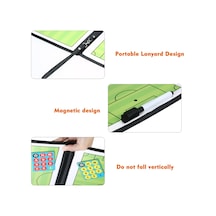 Vkemall Siyah Deri Futbol Strateji Tahtası - 31.5x23.5cm Taktik Planlama Aracı