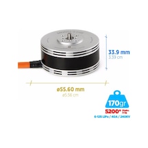 T-motor Mn501-s 240kv Brushless Fırçasız Brushless Fırçasız Uav Motor Multikopter Multi-rotor Quadcopter Hexacopter Drone Motoru