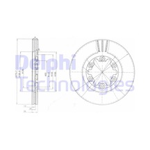 Delphı Fren Diski Ön Ford Ranger 98 4x4 Çap: 274mm Bg3809 Xm34 1027 Ba 6m34 Ea