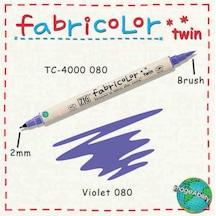 Zig Fabricolor Twin Çift Uçlu Kumaş Boyama Kalemi Vıolet 7693940843657