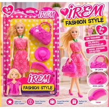 İrem Fashion Style Moda Bebek Çantalı, Şapkalı Ve Taraklı Oyuncak Bebek Seti 3+ Yaş 001