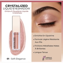 Cosmetics Crystalized Liquid Eyeshadow Likit Metalik Göz Farı, 01 Soft Elegance Diğer