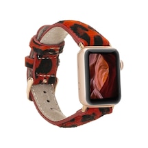 Apple Uyumlu  Watch Deri Kordon 42-44-45mm LEO55N