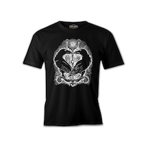 Raven Bird - Eye Siyah Erkek Tshirt 001