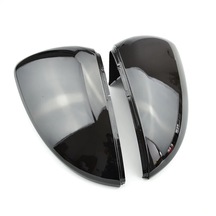 Karbon Görünümlü Siyah-2pcs Ayna Kapakları Dikiz Aynası Kılıfı Vw Golf Mk7 7.5 Gtı 7 7r Karbon Parlak Siyah Kapak Araba Aksesuarı