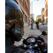 Motosiklet Kask Kamera Sistemi Gece Görüşlü Bluetooth 5.4