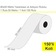 80x50 Metre Yazarkasa Ve Adisyon Rulosu 150'li Koli / En:80 Mm Boy:50 Metre
