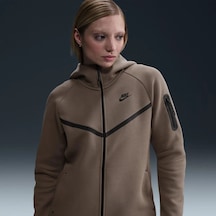 Nike Ech Fleece Windrunner Full-zip Hoodie Kadın Sweatshirt-sportxstore Kahverengi