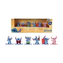 Jada Toys 6 X Figürler Metal Stitch 4 Cm Diorama Farklı Pozisyonlarda Dikiş + Melek Disney Mini Koleksiyonu Lilo & Stitch 8 Yaş 201105003
