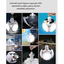 Katlanabilir 5 Kanatlı Led Lamba Xucz5kanatlıılamba-8 Beyaz