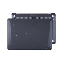 Novstrap  Macbook Pro 16 İnç M3/m3 Pro/m3 Max A2991 İle Uyumlu Parlak Simli Kılıf Sert Glitter Karışık Çok Renkli