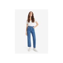 Levi's Ribcage Straight Kadın Jean Pantolon - Jazz Pop-2653 Med İndigo - Worn İn