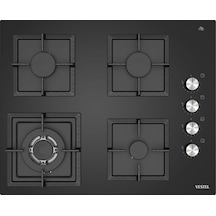 Vestel AO-6510419 S DG DWK 65 CM 4 Gözü Gazlı 1 Gözü Wok'lu Ankastre Ocak