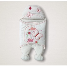 Kız Bebek Kundağı Kız Bebek Dış Kundak Battaniyesi Uyku Tulumu Hastane Çıkışı Kundak Pembe