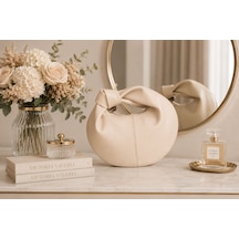 Housebags Masion Rose New Trend El Çantası Bej