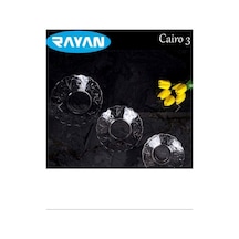6'lı Cam Tabak Güneş Yıldız Gül 3 Model Royaleks-g-405 15x9