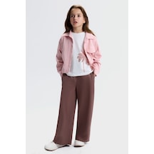 Xo Kids Kız Çocuk 3lü Alt Üst Kombin Takmı 8-14 Yaş Set0505 Kahverengi