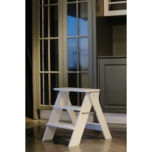 Diva Ahşap 3 Basamaklı Katlanır Merdiven