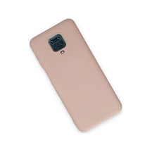 Bezos Redmi Note 9 Pro Kılıf Nano İçi Kadife Silikon - Pudra Ob