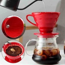 Epinox Seramik Demleme V60 Kırmızı