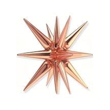 Beysüs Rosegold Starburst Kutup Yıldızı Folyo Balon rose gold