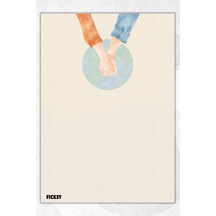 A5 Bloknot Çizgisiz Defter - 50 Yaprak - Memopad - Notepad - Not Defteri - Not Kağıdı - 1609 Çok Renkli