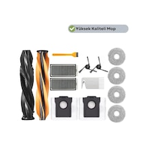 Dreame L40s Pro Ultra Rll74ce Ana Fırça Takımı Hepa Filtre Mop Set Toz Torbası Yan Fırça-14 Parça