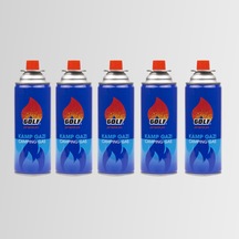 5 'li Set Golf Kamp Gazı Valfli Kartuş 227 Gr. Çok Renkli 5 'li Set Golf Kamp Gazı Valfli Kartuş 227 Gr. Çok Renkli