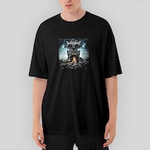 Borknagar Winter Thrice Oversize Siyah Tişört Siyah