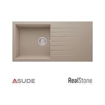 Realstone P015 Laodikya Damlalıklı Granit Evye 1000 500mm Cappucıno Belirtilmemiş