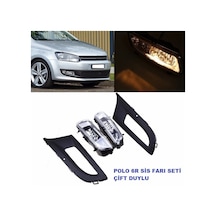 Space Vw Polo 6r Sis Lambası Farı Çerçeveli Çif Duylu Takım 2009 / 2014
