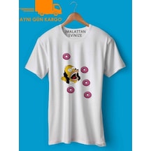 Homer Simpsons Donat Baskılı Tişört Tshirt Ücretsiz Kargo