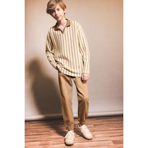 Defacto Erkek Çocuk Jogger Fit Jogger Paça Gabardin Pantolon F5038a825wnkh92 Haki